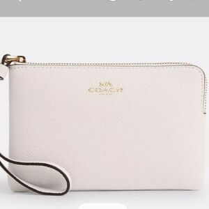 Coach Corner Zip Wristlet